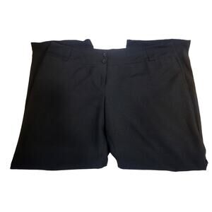 dots Straight Leg Black Dress Pants‎ Size 20